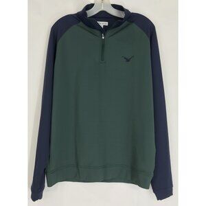 Peter Millar 1/4 Zip Pullover Mens Size Medium M Blue Green Cordillera Golf Club
